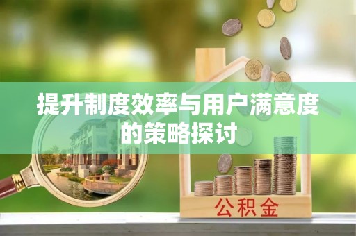 红花岗提升制度效率与用户满意度的策略探讨